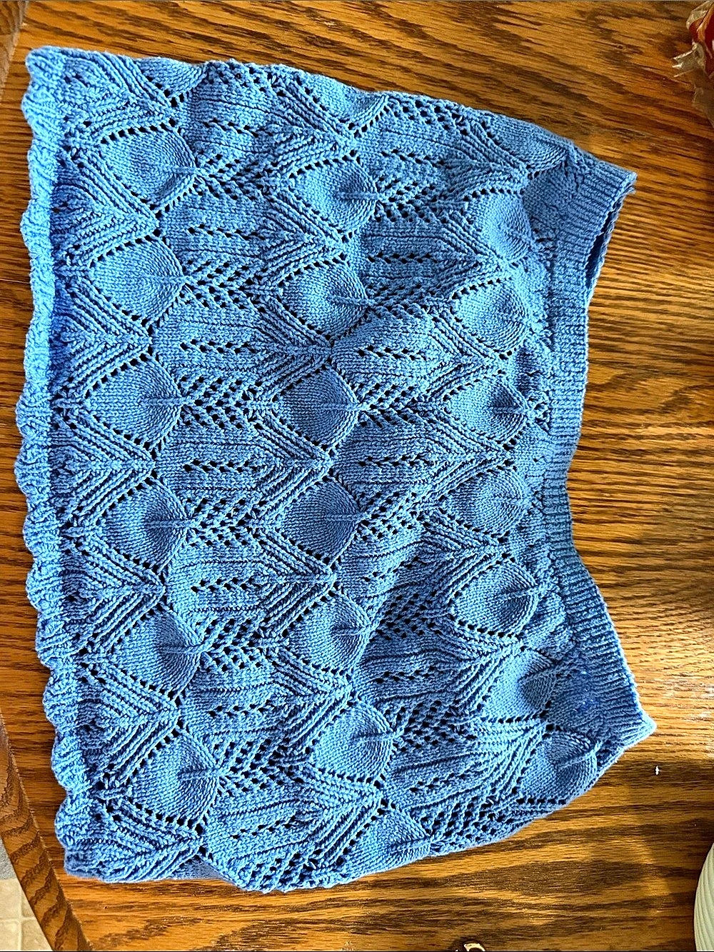 Alter'd State Blue Knit crop tube top Size XL - Picture 2 of 3